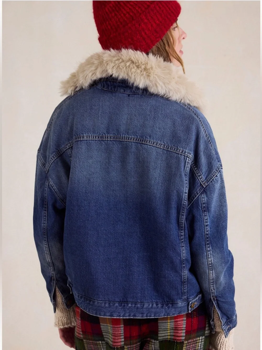 Free People Opal Swing Faux Fur Collar Jacket - Picture 6 of 7